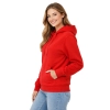Bluza dresowa damska z kapturem kolor czerwony roz.L